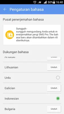 GO SMS Language Indonesian android App screenshot 0